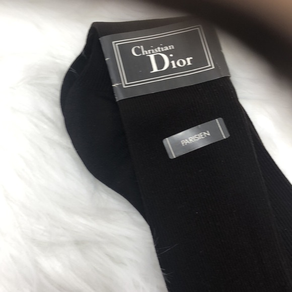 Dior Other - VTG Christian Dior Parisien Mens Socks 100% Nylon Size 10-13 Brown Made In USA